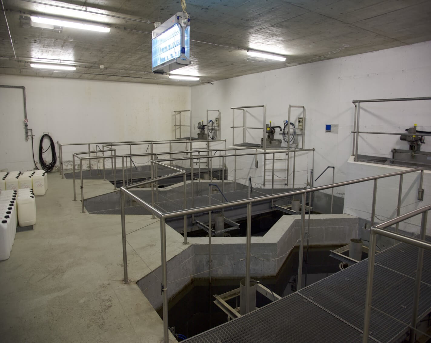 Sand filter units at the Barbengo WWTP