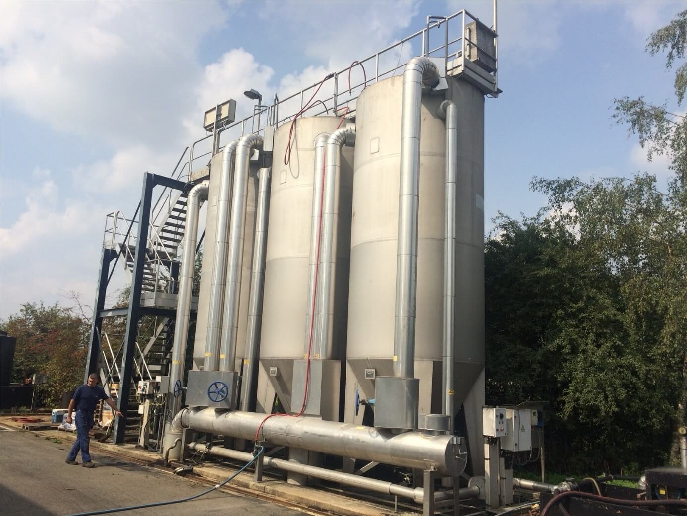 Continuous filter plant